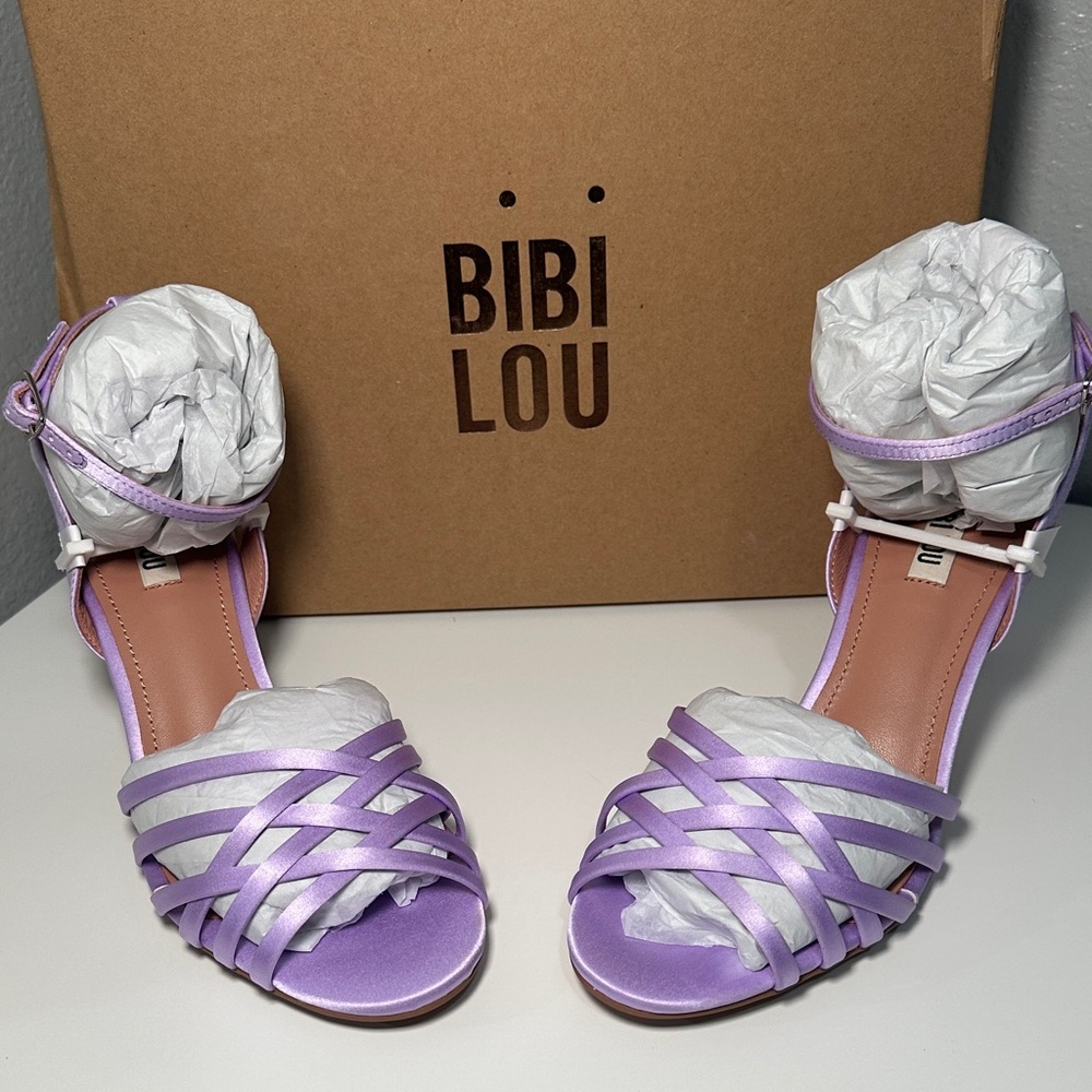 Women's Purple Strappy Sandals- BIBI LOU, Anthropologie sold them
